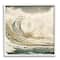 Stupell Industries Vintage Tidal Wave White Crest Nautical Water in White Frame Wall Art